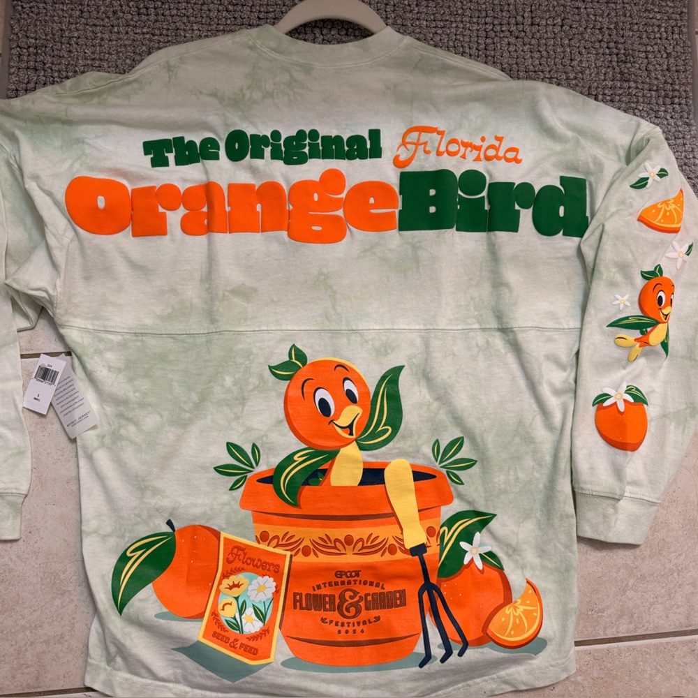 Disney ORANGE BIRD Spirit Jersey 2025 EPCOT Flower & Garden Festival NWT- SMALL